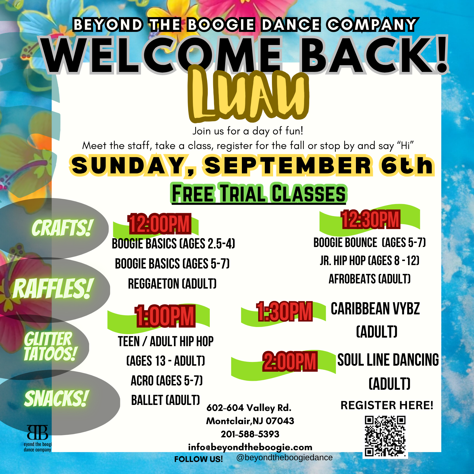 Beyond The Boogie’s Welcome Back Luau
