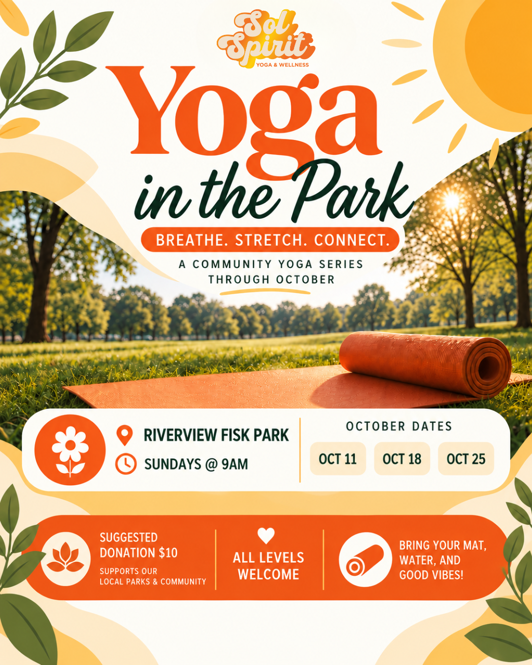 Autumn Yoga In The Park – Riverview Fisk Park