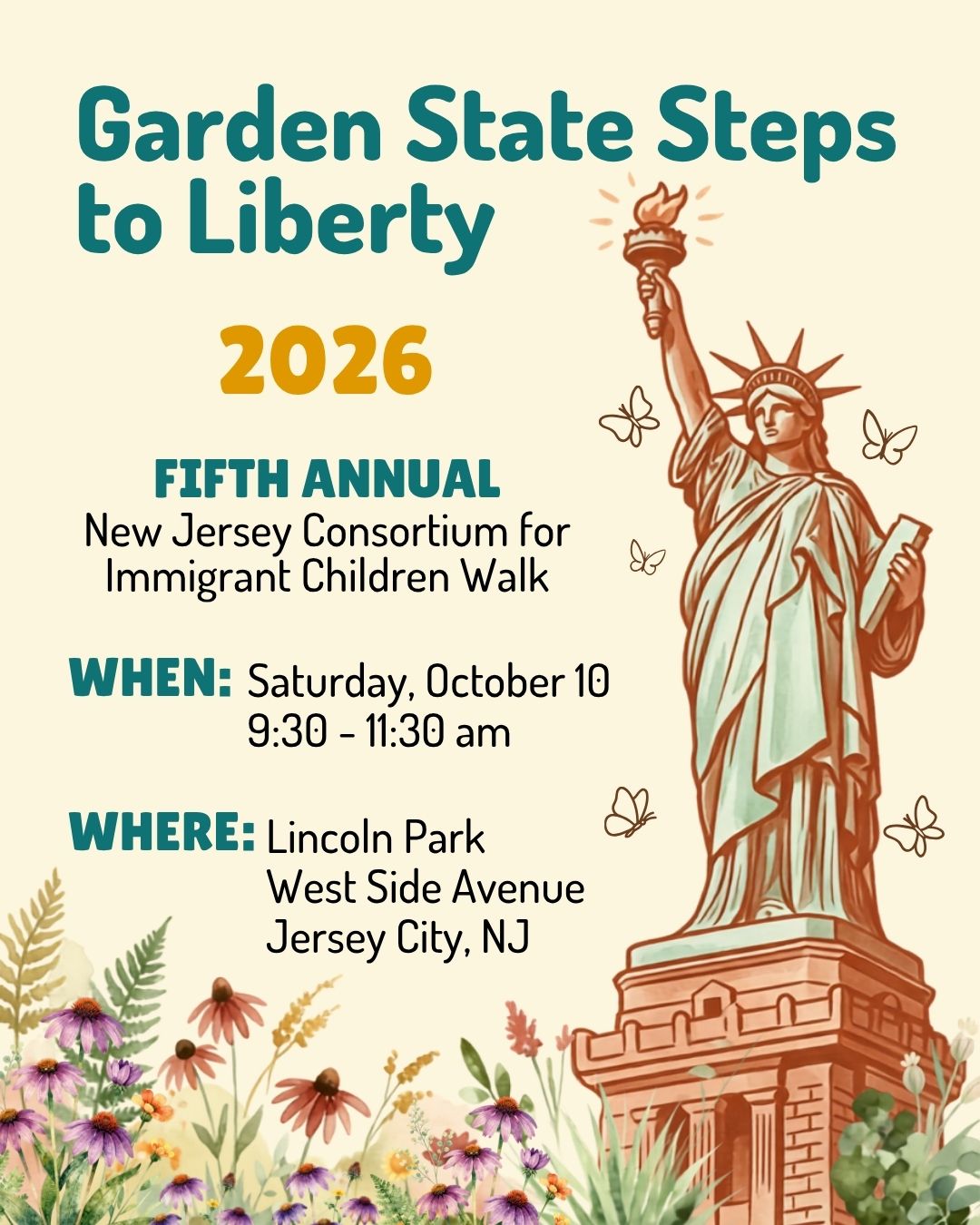Garden State Steps to Liberty: NJCIC Immigrant Children and Youth Walk 2026