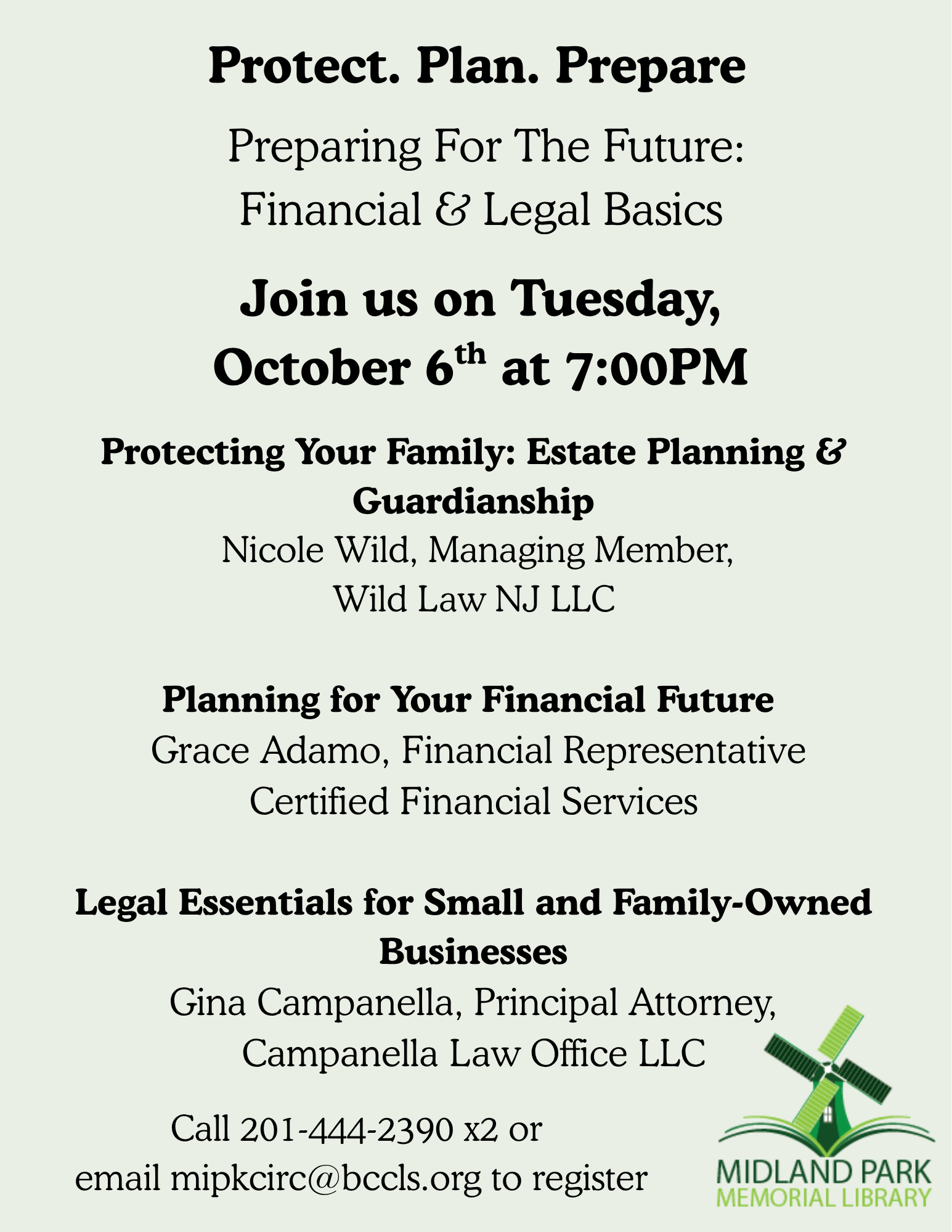 Preparing for the Future: Legal & Financial Basics