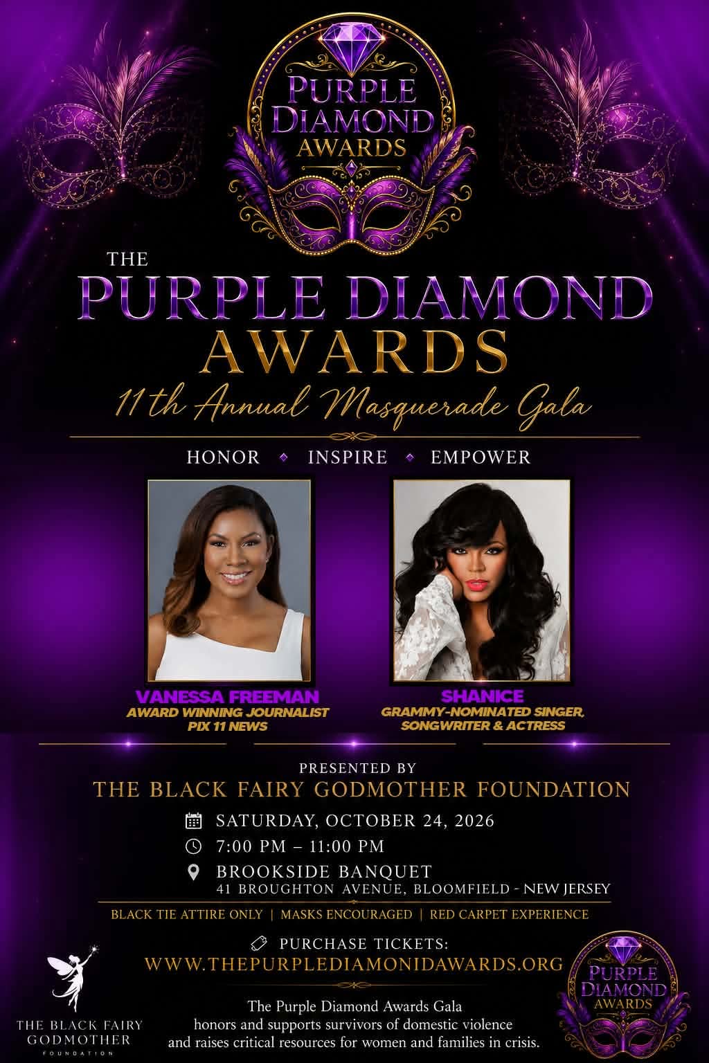 11th Annual Purple Diamond Awards Masquerade Gala