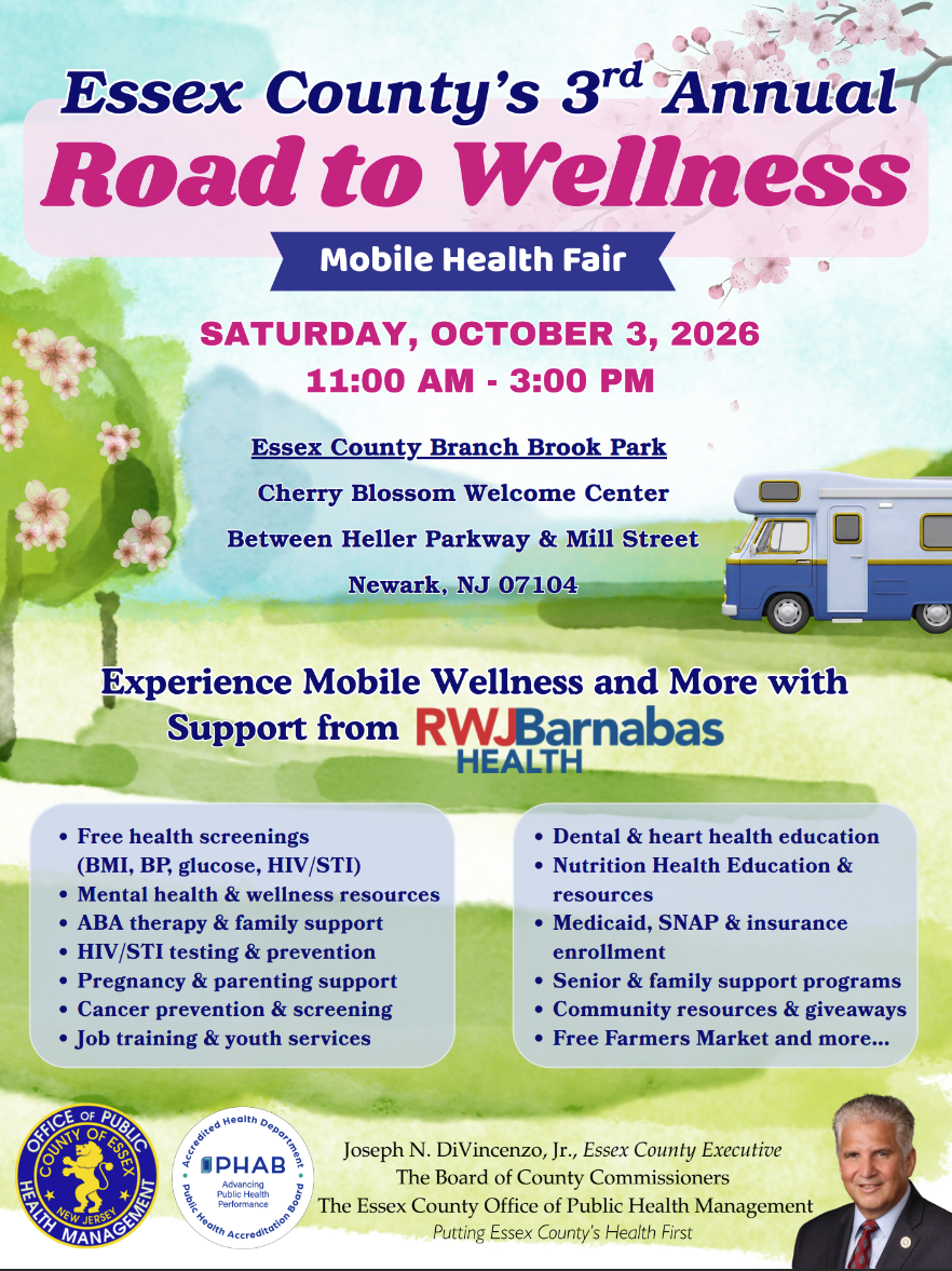 Essex County Annual 3rd Road to Wellness: Mobile Health Fair