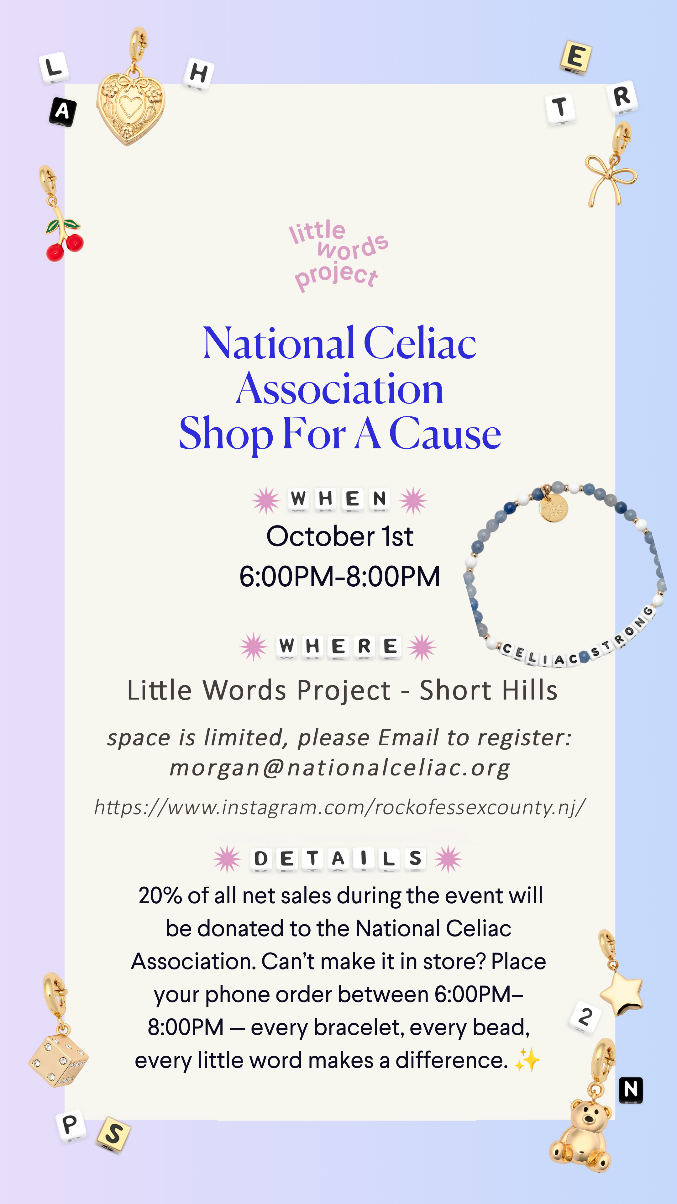 National Celiac Association – Shop for A Cause: Kids & Teens Event!