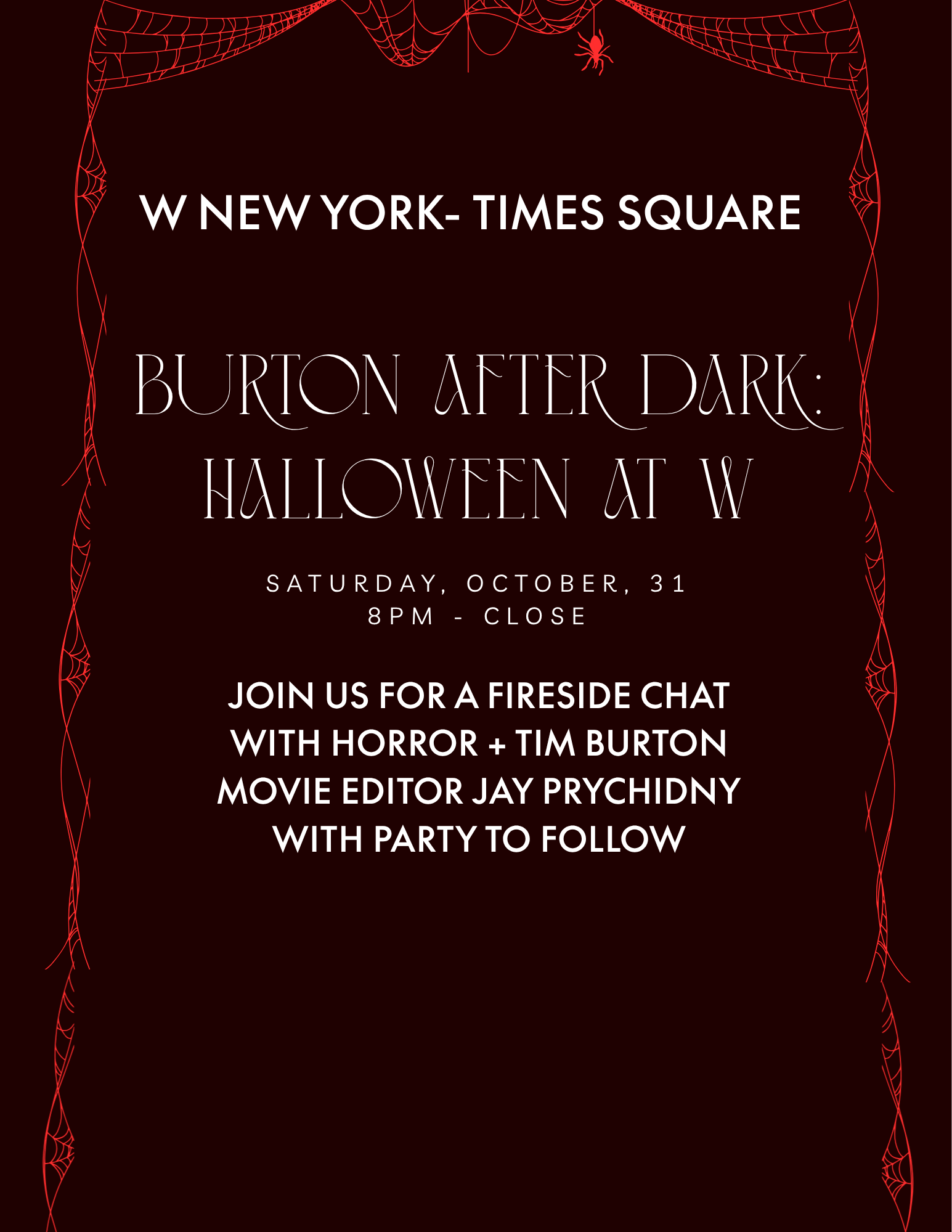 Tim Burton After Dark: Halloween at W