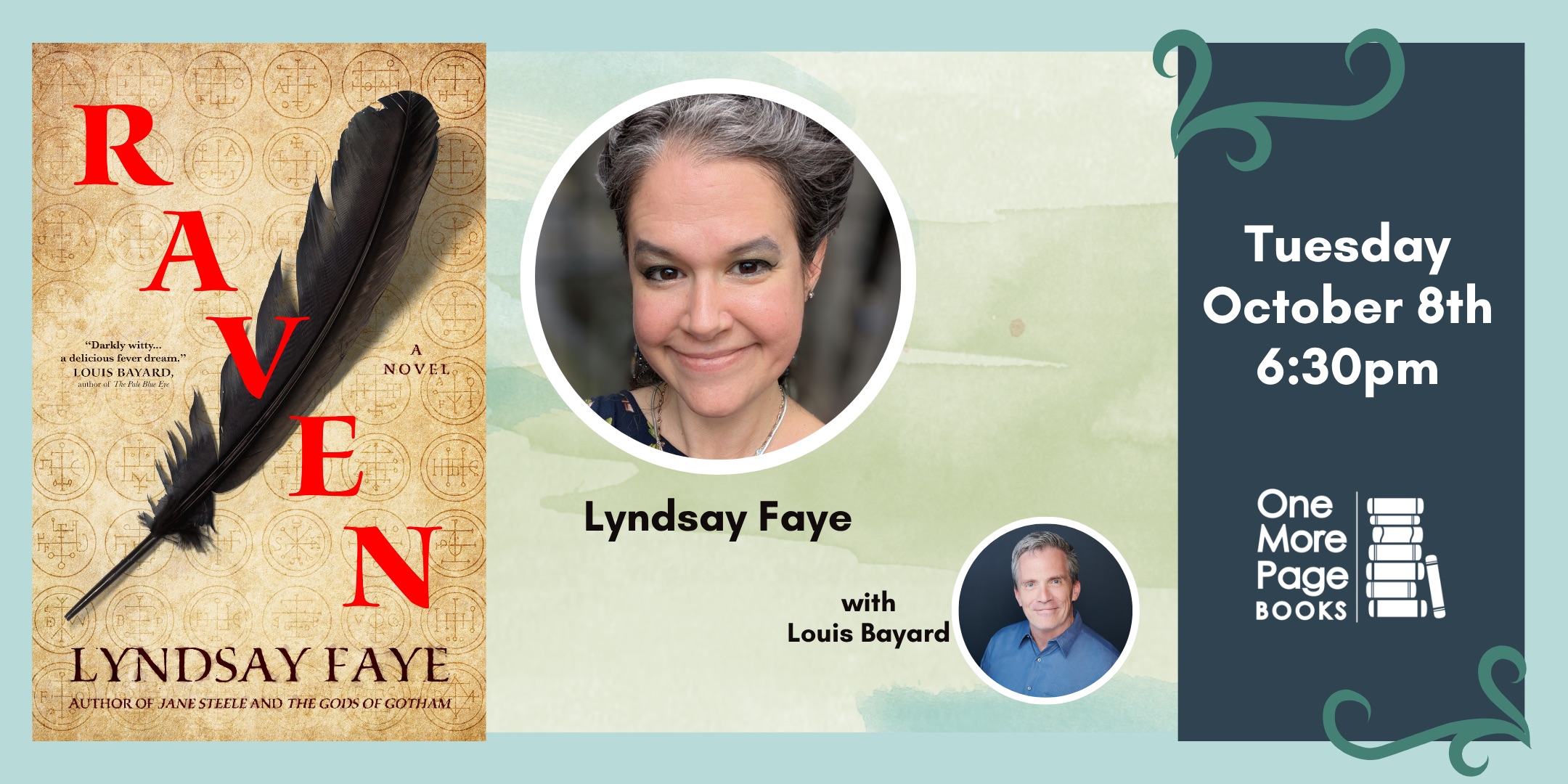 Celebrating ‘RAVEN’: An Evening with Lyndsay Faye, in Conversation with Lou
