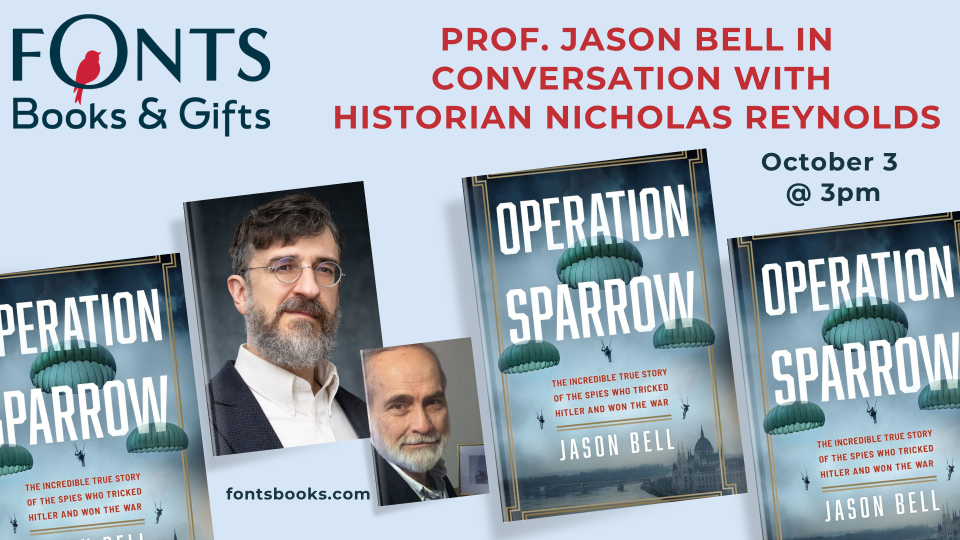 Prof Jason Bell and Historian Nicholas Reynolds on Operation Sparrow