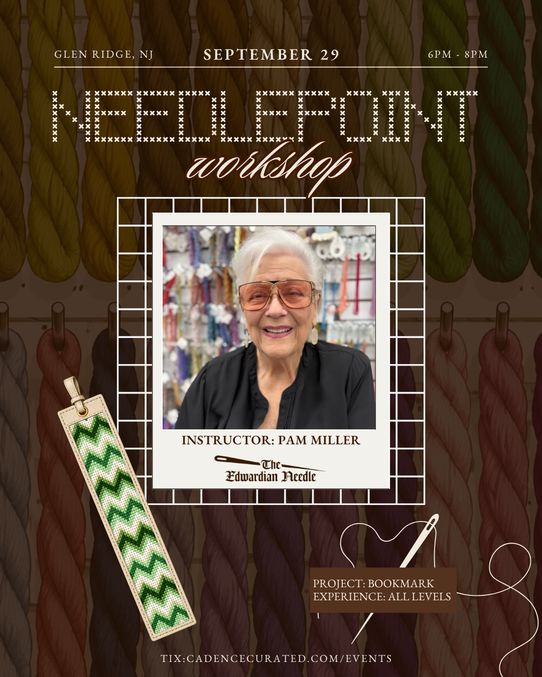 Needlepoint 101 with Pam Miller: Make a Bookmark