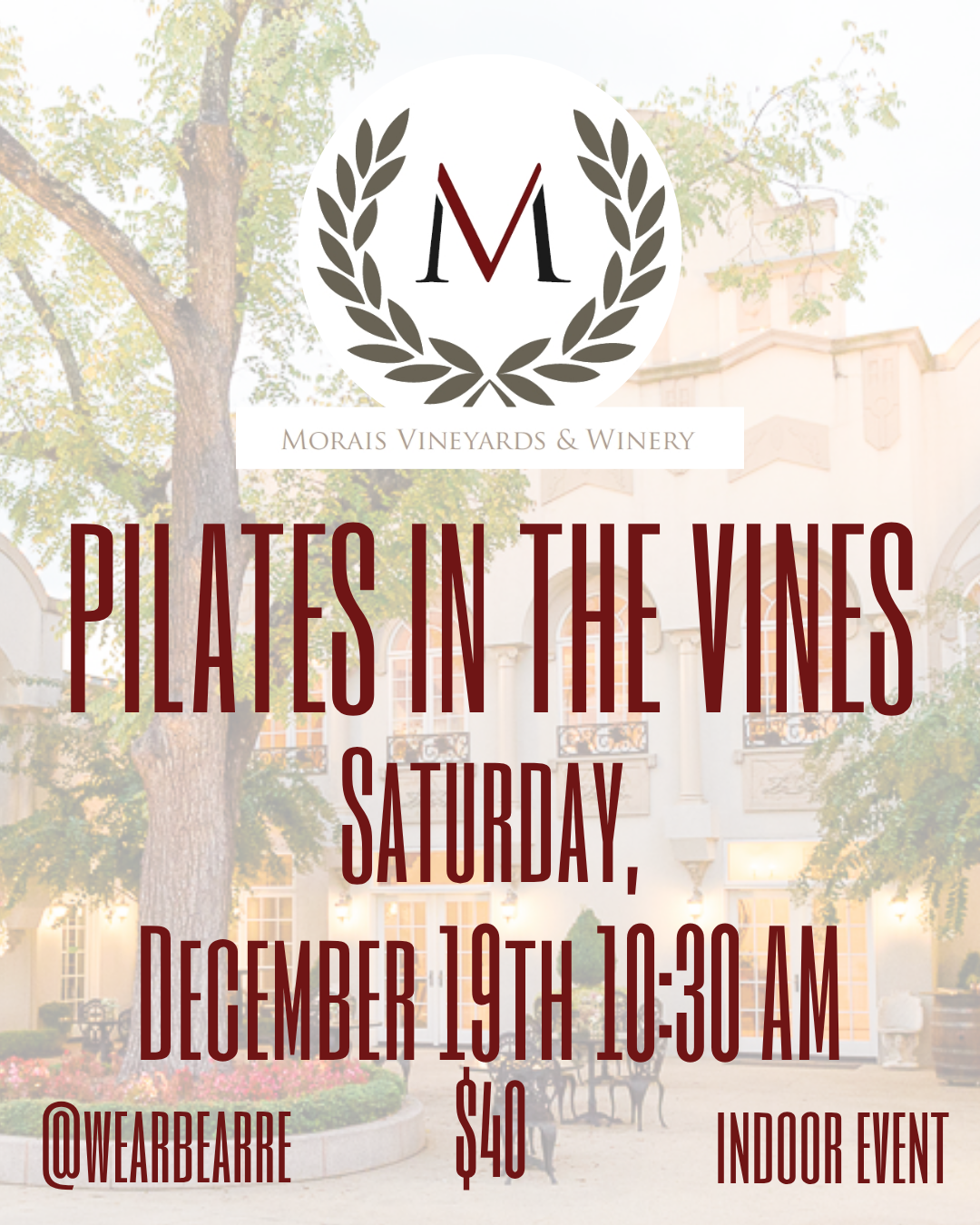 Pilates in the Vines at Morais Vineyards & Winery