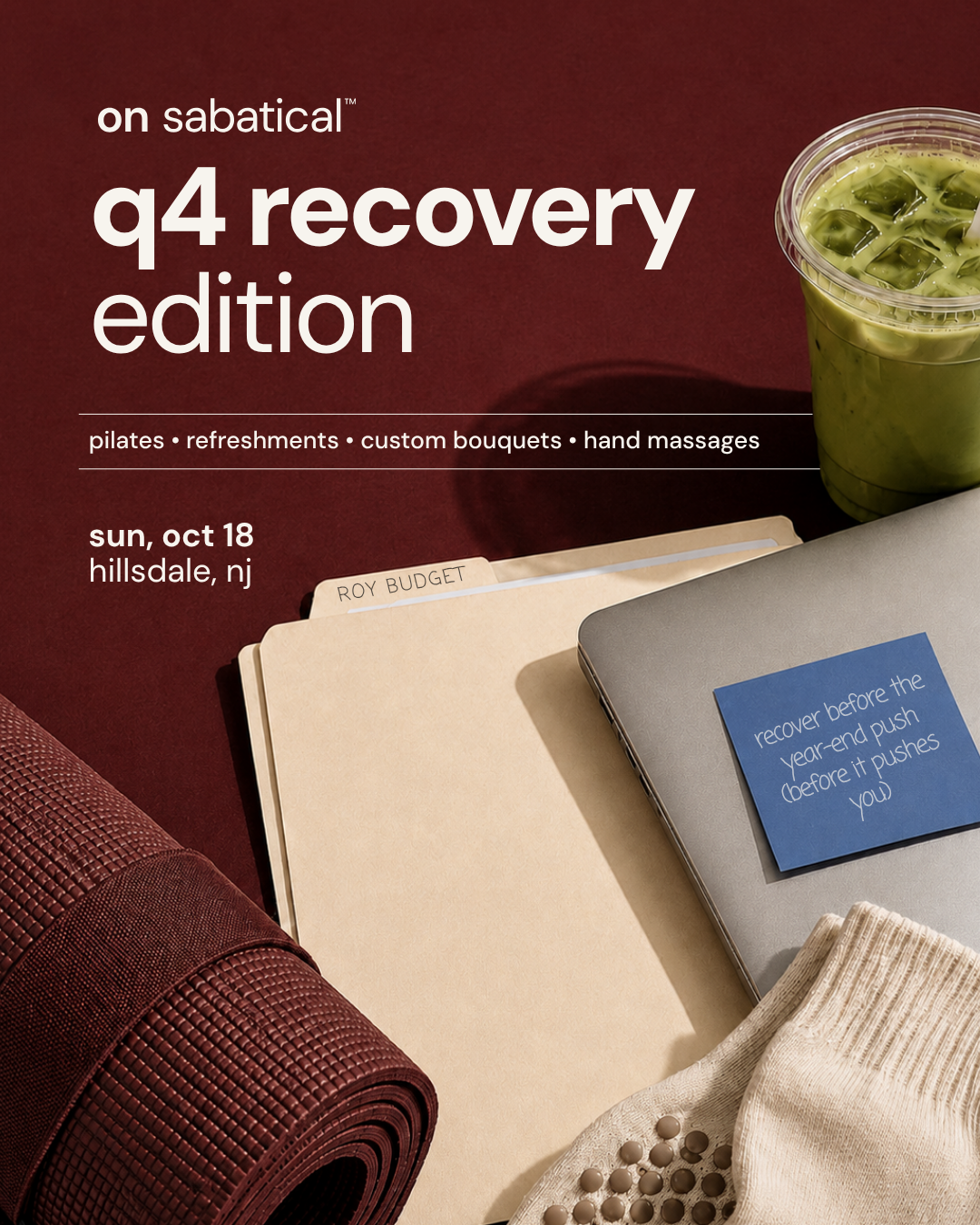 q4 recovery edition | on sabatical™ | bergen county wellness event