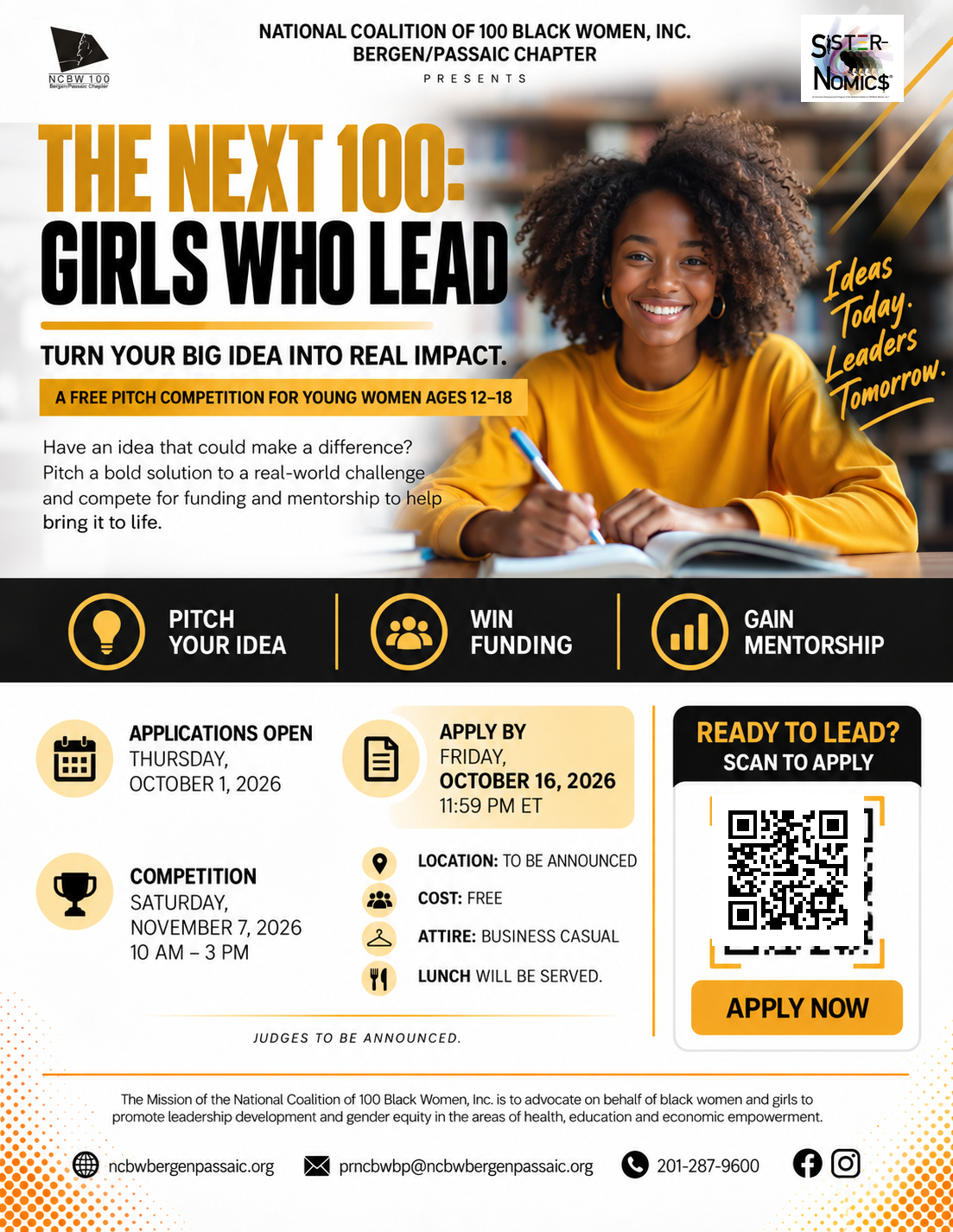 The Next 100: Girls Who Lead Pitch Competition
