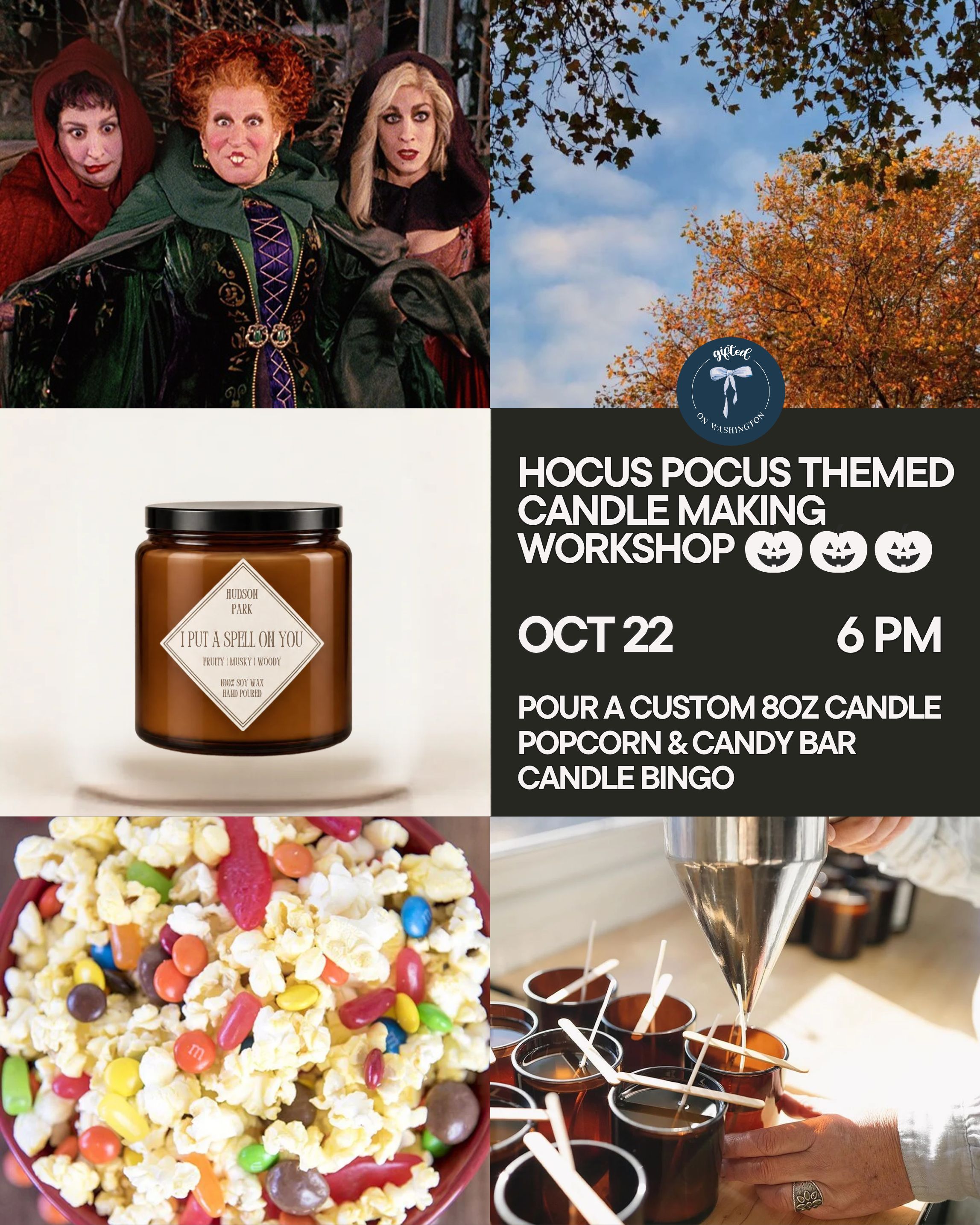 Hocus Pocus Themed Candle Making Workshop!