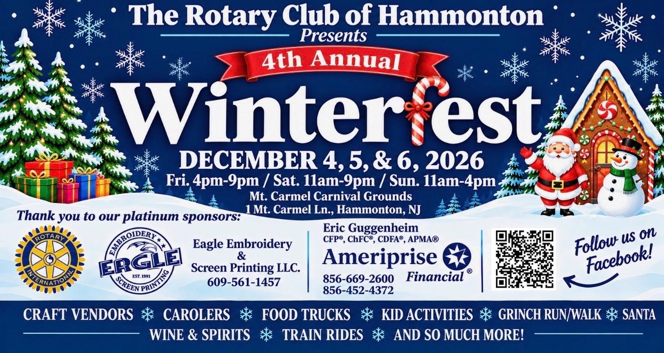 4th Annual Rotary Club of Hammonton WinterFest