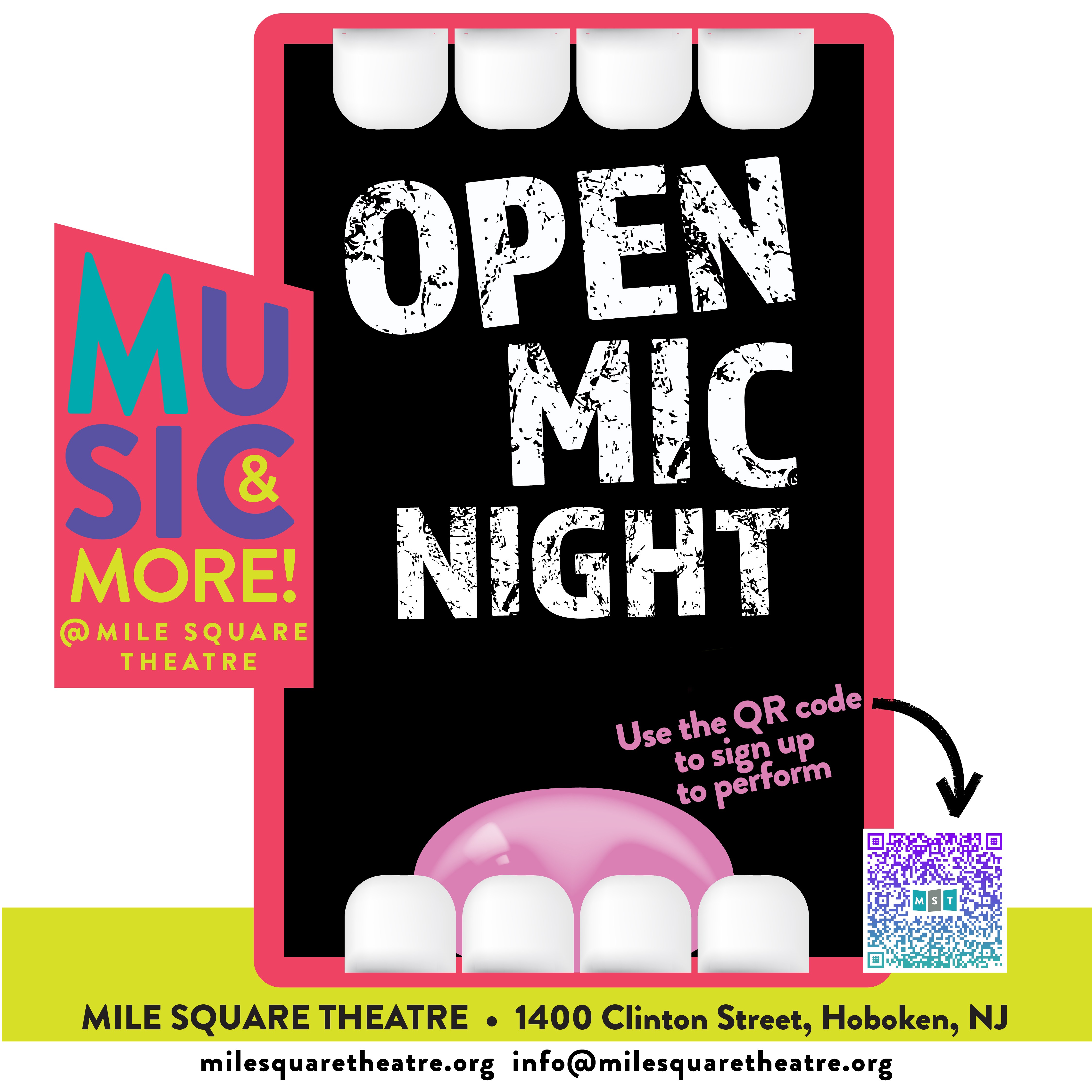 Mile Square Theatre May Open Mic Night