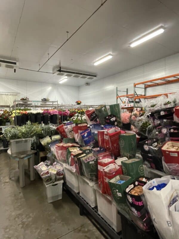 the cooler at metro flower market