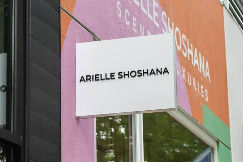 exterior of the Arielle Shoshanna store in Mosaic