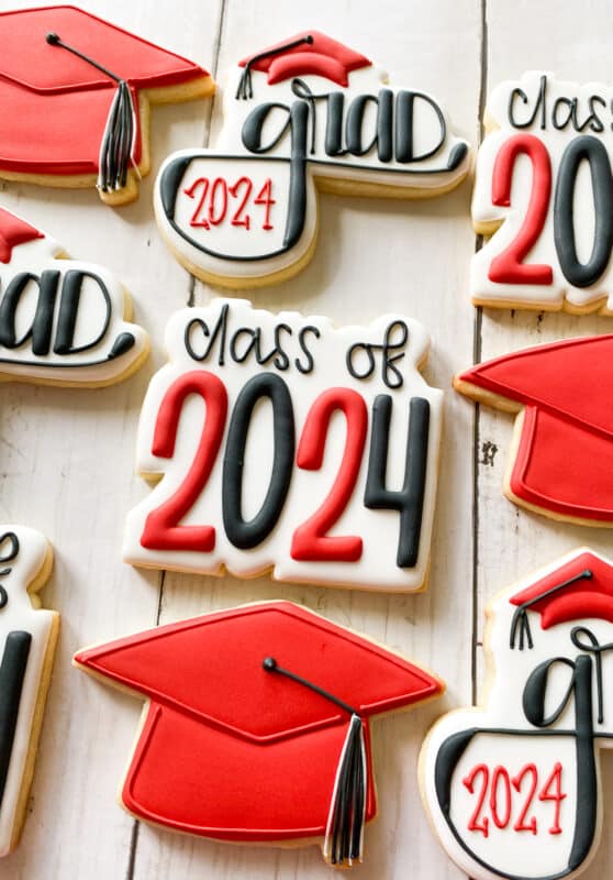 a graduation cookie set from Pinch + Peck 