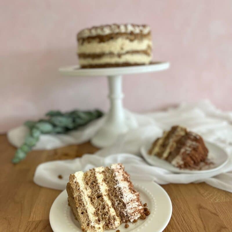 tiramisu on display at bisnonna bakeshop