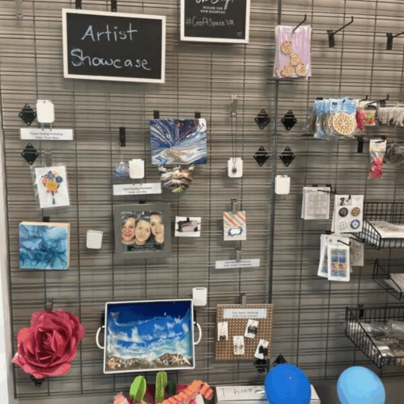 items on display at craftspace