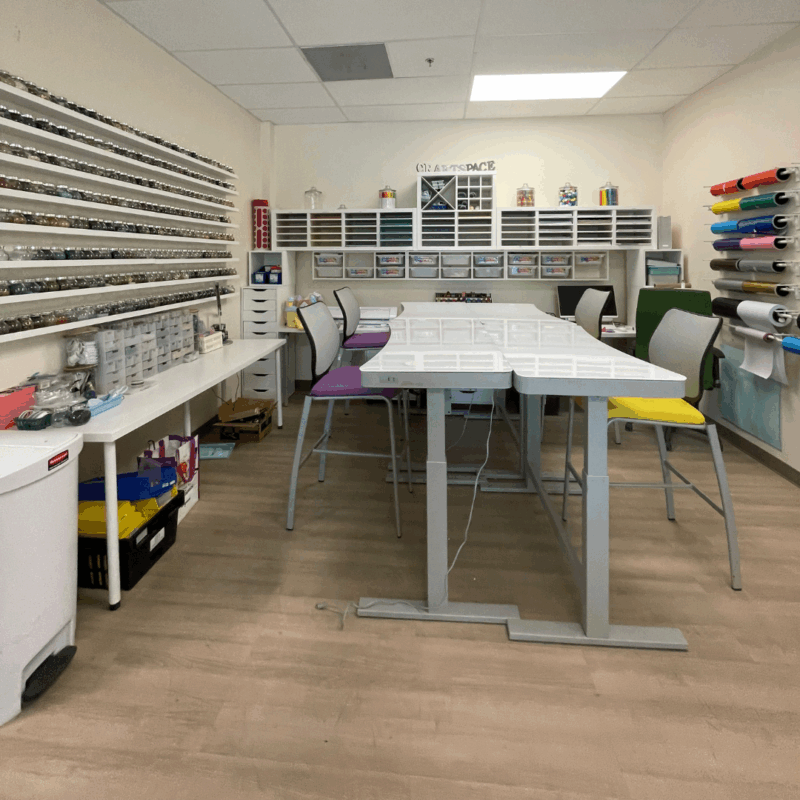 a workspace at the ready at craftspace va