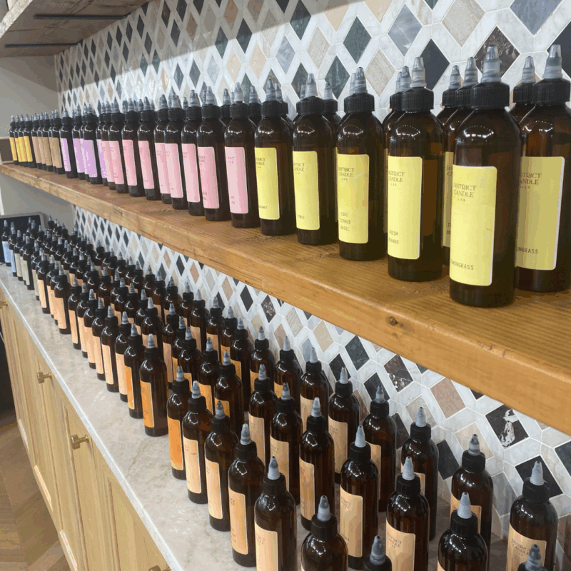 scents at the ready at district candle