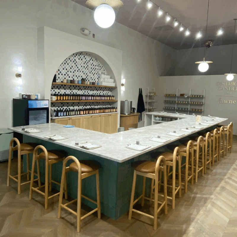 the workspace at district candle