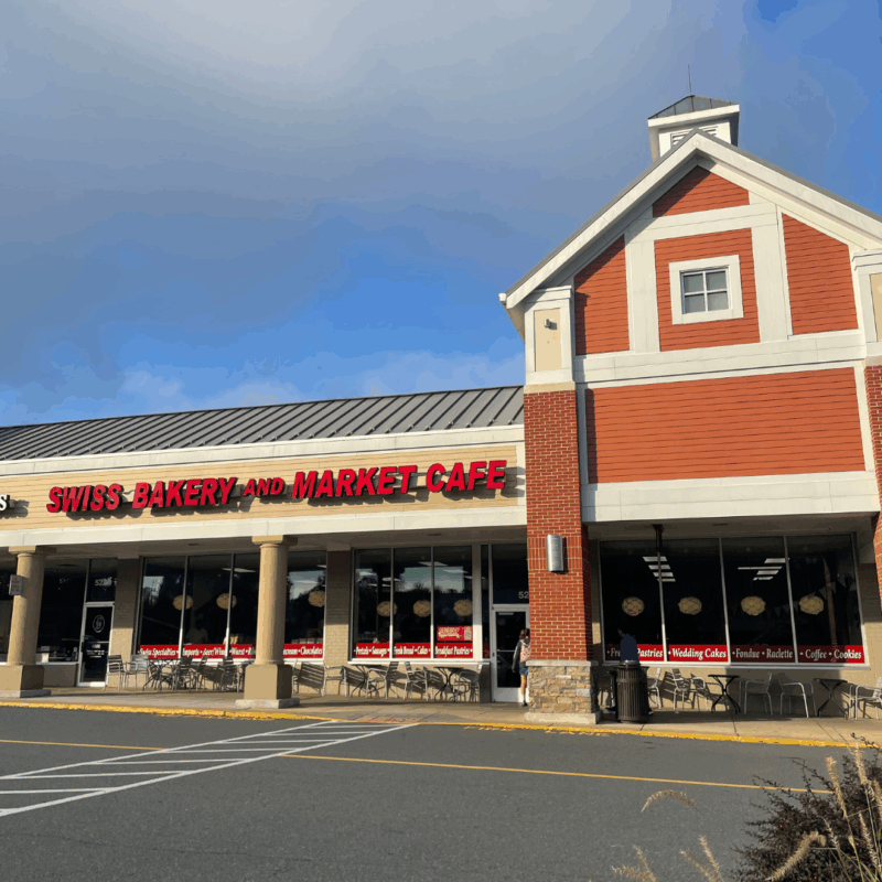 exterior of the swiss bakery