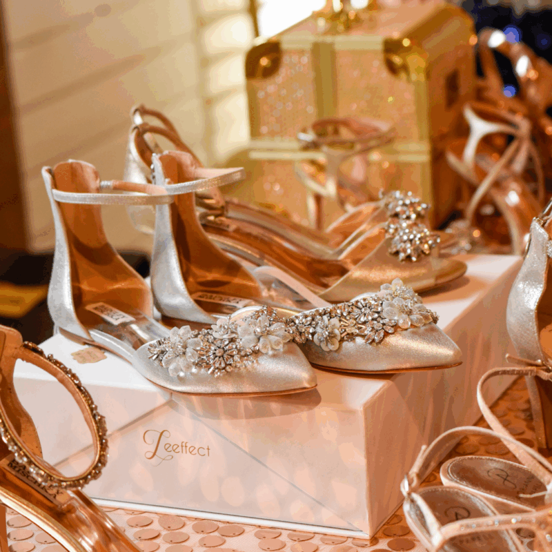 bridal shoes for sale at the wedding yard sale 