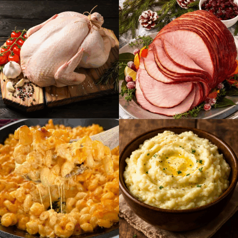 menu items from brickhouse butcher - thanksgiving 