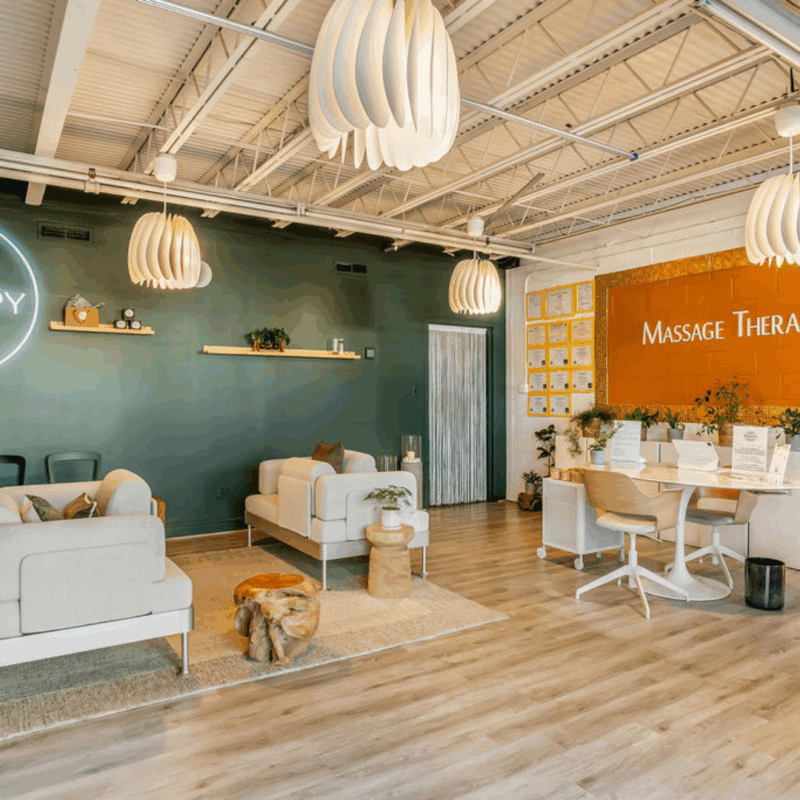 the interior of massage therapy works in fairfax 