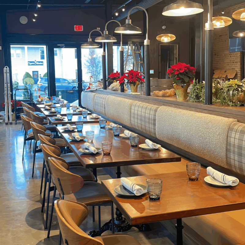 dining area at stratford garden