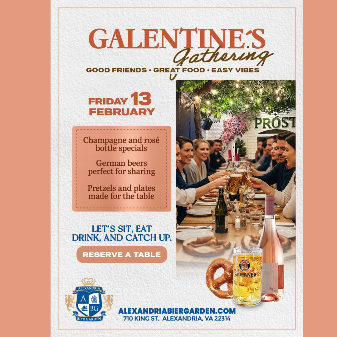 alexandria bier garten galentines day