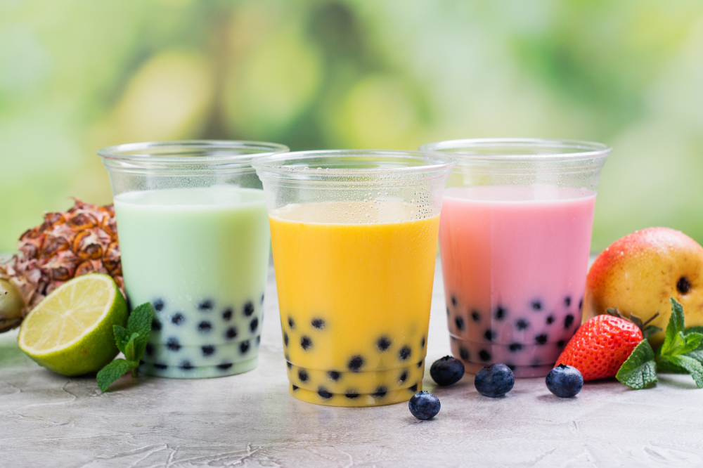 colorful summer boba