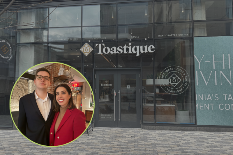 the exterior of toastique in reston va