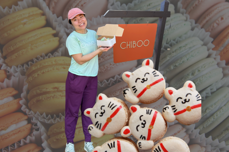chelsea tan macaron chiboo bakery
