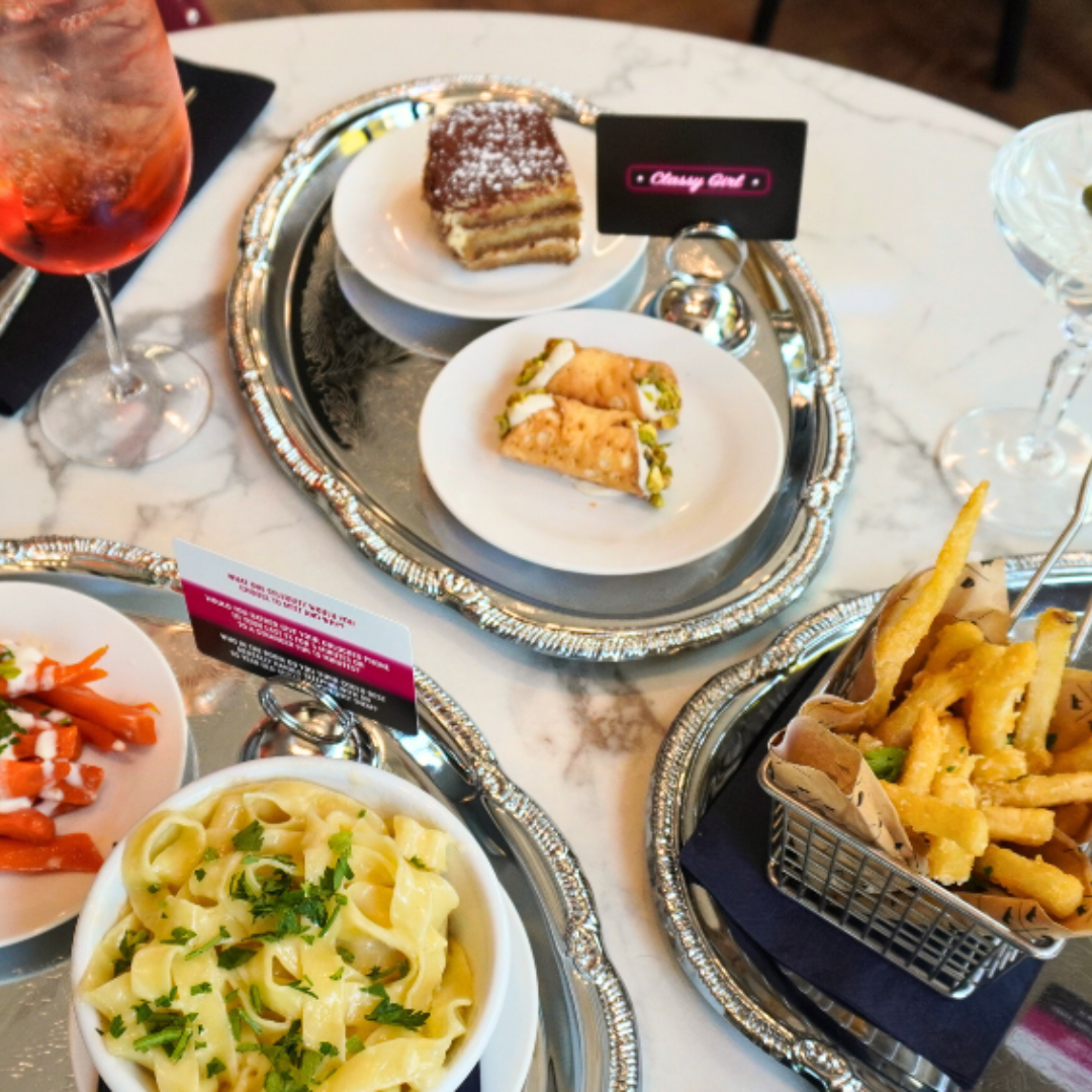 girl dinner at corso italian