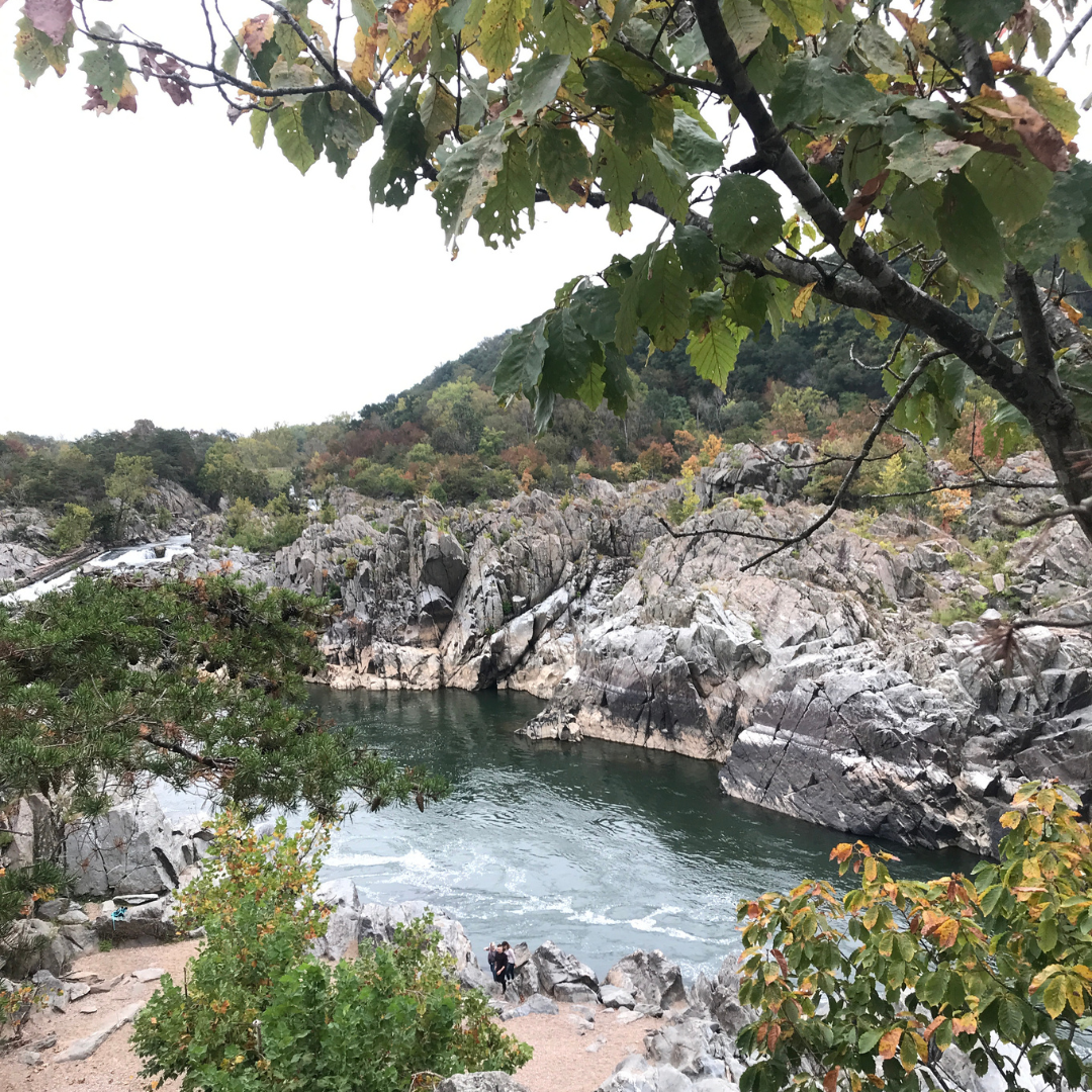 great falls park in fall 