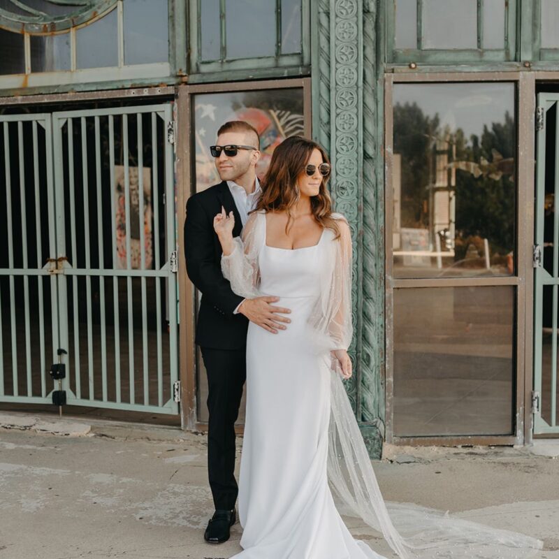 wedding asbury park cross and orange couple megan nick