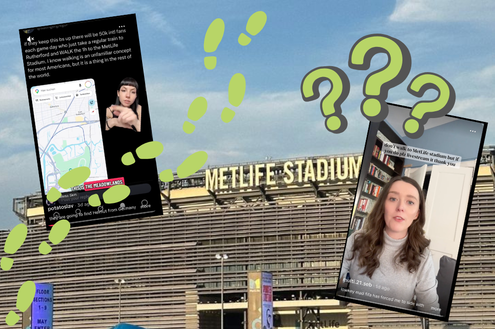 walking to metlife worldcup