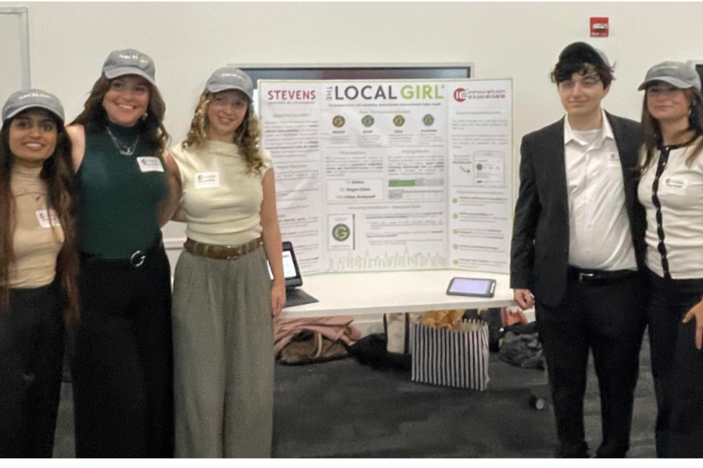 Stevens Students with their presentation